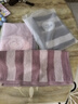潔麗雅（Grace）毛巾家紡純棉方巾3條裝加厚成人男女士家用擦汗洗臉巾小毛巾 【8991棕1藍1紫1】 3條 55g 曬單實(shí)拍圖