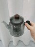 茗師集玻璃泡茶壺2025新款耐高溫加厚茶壺茶水分離大容量蒸煮一體泡茶壺 煙灰觀茗壺 700ml 壺 曬單實拍圖