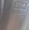 美的（Midea）電熱水壺家用燒水壺煮水壺 食品級(jí)304不銹鋼 1.7升0涂層無(wú)縫內(nèi)膽開水壺 MK-SH17M301 曬單實(shí)拍圖
