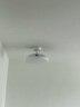 美的（Midea）風(fēng)扇燈餐廳吊扇燈led臥室燈隱形扇葉遙控三防燈具熟睡風(fēng)包安裝 曬單實(shí)拍圖