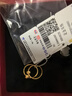 周六福5G工藝黃金耳環(huán)女閃耀金珠足金耳飾計(jì)價(jià)A0910235 一對(duì) 約1.33g  曬單實(shí)拍圖