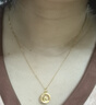 中國黃金（CHINA GOLD）黃金素鏈足金項鏈百搭女款素鏈實(shí)用生日禮物高檔實(shí)用送女友生日 足金十字鏈1.3g 曬單實(shí)拍圖