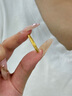 中國(guó)黃金CHINA GOLD紫荊花黃金戒指女足金素圈戒七夕情人節(jié)禮物送女友老婆生日實(shí)用 京速達(dá)-足金紫荊花戒指 15-16# 曬單實(shí)拍圖