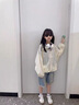 G.DUCKKIDS童裝女童防曬衣夏款冰絲兒童防曬服透氣女孩薄款外套清爽學生外套 杏色 160 建議13~14歲【150-160cm】c 曬單實拍圖