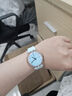 斯沃琪Swatch瑞士手表  無盡天藍畢業(yè)禮物雙日歷男女學(xué)生石英腕表 天藍色 34mm 曬單實拍圖