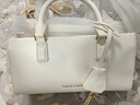 CHARLES&KEITHkerry單肩包簡約掛飾手提斜挎包女生日禮物七夕禮物CK2-30271481 Cream奶白色 小包 曬單實拍圖