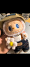 泡泡瑪特LABUBU春天野在家系列搪膠毛絨公仔禮物拉布布搪膠毛絨公仔掛件 春天野在家（40cm） 曬單實(shí)拍圖