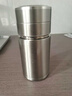 唐帕高檔茶水分離泡茶杯316不銹鋼保溫杯簡(jiǎn)約送禮定制刻字便攜水杯子 鋼本色300ml 曬單實(shí)拍圖