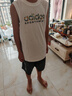 阿迪達斯（adidas）童裝24夏季男大童無袖T恤背心短褲休閑運動套裝JF3856 164cm 曬單實拍圖