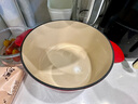 CORELLE BRANDS康寧晶炫琺瑯鍋家用鑄鐵鍋燉鍋煲湯鍋結(jié)婚喬遷送禮物高顏值砂鍋 VISIONS晶炫櫻桃紅 24cm 4.6L 曬單實(shí)拍圖