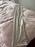 趣米樂碎花闊腿休閑褲女夏季新款高腰寬松慵懶風(fēng)小個子高級感直筒褲子女 淺杏色 S 曬單實(shí)拍圖