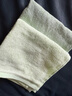 潔麗雅（grace）洗臉毛巾純棉抑菌擦手巾竹纖維方巾吸水吸汗不掉毛洗澡巾 淺綠色+深綠色【方巾2條裝】 曬單實(shí)拍圖