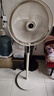 美的（Midea）電風(fēng)扇家用遠(yuǎn)距送風(fēng)遙控智能落地扇七葉智能感溫立式電扇宿舍臥室搖頭 40CM大網(wǎng)罩杏色35mkl 曬單實(shí)拍圖