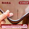 無(wú)印良品餐桌桌面墊透明書(shū)桌茶幾pvc軟玻璃防水免洗桌布2MM透明80*160cm 曬單實(shí)拍圖