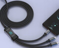 綠聯(lián)客120W快充數顯三合一數據線(xiàn)一拖三充電線(xiàn)適用蘋(píng)果華為OPPO閃充 一拖三(120W快充)LED顯示屏 智能芯片【2.0長(cháng)】智能斷電保護 曬單實(shí)拍圖