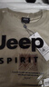 JEEP SPIRIT吉普短袖T恤男士夏季圓領(lǐng)寬松休閑打底衫衣服潮流純棉半袖體恤男 曬單實拍圖