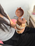 啟諾兒童保溫杯可愛(ài)便攜不銹鋼吸管水杯保冷杯學(xué)生上學(xué)專用杯子大容量 咖色600ml 曬單實(shí)拍圖