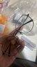 依視路（ESSILOR） 鉆晶系列高清耐磨防藍(lán)光近視超薄鏡片專業(yè)配度數(shù)眼鏡架男女鏡框 鈦+金屬-全框-4023BK-黑色 鏡框+依視路膜巖高清1.60現(xiàn)片 曬單實拍圖