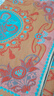 如奕（RUYI）純棉蓋毯辦公室沙發(fā)午睡毯空調(diào)披肩毯飛機(jī)頭等艙航空毯子車載蓋毯 皇家風(fēng)情 110*210cm 曬單實(shí)拍圖