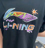 李寧短袖T恤文化衫男子夏季LOGO字母印花圓領(lǐng)運動服AHSU745 曬單實拍圖