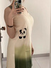 睡裙夏季女款吊帶胸墊云朵棉卡通睡衣夏天甜美可愛家居服2025新款 3001紅色格子 【帶胸墊】 L 【100斤-130斤】2碼 曬單實拍圖
