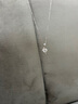 s925純銀項(xiàng)鏈莫桑鉆閃電之星鎖骨鏈銀吊墜女D色一克拉莫桑石吊墜 5A鋯石項(xiàng)鏈 曬單實(shí)拍圖