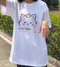萱莉莉女童夏裝青少年夏裝女初中學生衣服時尚女童夏季套裝休閑短袖褲子 -29白色上衣+灰長褲套裝 160 （M）碼【建議90-105斤】 曬單實拍圖