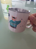 沃德百惠（WORTHBUY）304不銹鋼水杯家用茶缸帶蓋牛奶杯辦公室馬克杯兒童成人喝水口杯 赫赫米白【304鋼材質(zhì)】 曬單實(shí)拍圖