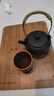蘇氏陶瓷（SUSHI CERAMICS）提梁功夫茶具泡茶壺復(fù)古粗陶山聞水畫陶瓷茶壺350ml J0486 曬單實(shí)拍圖