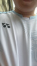 YONEX25年新款尤尼克斯羽毛球服運動服T恤上衣男女款同款速干短袖 男款-110025BCR-水晶藍 單件上衣 XL 曬單實拍圖