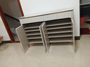 CUERO DESIGN英國品牌輕奢巖板烤漆鞋柜門口入戶柜換鞋凳坐凳一體家用鞋架儲(chǔ)物 帶凳200CM巖板臺(tái)面-單面靠墻款 曬單實(shí)拍圖