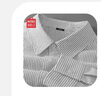 名創(chuàng)優(yōu)品（MINISO）重磅牛津紡襯衫男豎條紋顯瘦春秋季日常休閑抗皺免燙翻領(lǐng)襯衣男士 【牛津紡條紋長袖】灰白條 60棉40%滌綸 L 175 (30天質(zhì)量問題全額退) 曬單實拍圖