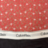 Calvin Klein內(nèi)衣【摩登引力帶】女士ck提花半包臀防夾臀三角內(nèi)褲女QF8206AD UB1-太空黑 1條 S 曬單實(shí)拍圖