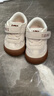 泰蘭尼斯童鞋101春季嬰兒步前鞋男寶寶軟底女童嬰幼兒地板鞋白/杏色16碼 曬單實(shí)拍圖