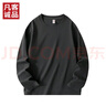 凡客誠品（VANCL）凡客官方店220克精梳棉長(cháng)袖T恤男士休閑圓領(lǐng)純棉潮流新款 鐵灰 XL 曬單實(shí)拍圖