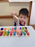 荼梧德國蒙氏早教玩具兒童益智玩具1-3歲小孩五合一蒙氏聰明板積木 蒙氏三合一聰明板 曬單實(shí)拍圖