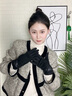 十竹仿麂皮絨手套女冬季新款加絨保暖防寒觸屏騎行開車防風(fēng)寒手套觸屏 黑色【可觸屏】修飾手型不臃腫 曬單實(shí)拍圖