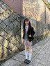 九寸陽光JK制服兩件套裝女百褶半身裙春夏日系甜美少女櫻奈學(xué)院風(fēng)校供感 灰粉色 （襯衫+半裙 送蝴蝶結(jié)） L (建議100—110斤） 曬單實(shí)拍圖