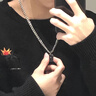 AWDA銘牌項鏈男生小眾高級感吊墜簡約百搭鎖骨鏈潮酷輕奢配飾生日禮物 銘牌項鏈（鏈長約50+5cm) 曬單實拍圖