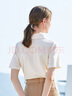 betu百圖女裝翻領(lǐng)polo衫短袖T恤女2204T12 杏色 M 曬單實(shí)拍圖