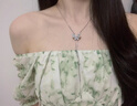 鹿珊伍項鏈女銀色蝴蝶長款流蘇新款可抽拉調節(jié)鎖骨鏈小眾高級感百搭配飾 可抽拉蝴蝶長款流蘇項鏈 懸浮盒裝 曬單實拍圖