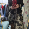 絲柏舍赫本風(fēng)套裝2025秋裝新款女長袖外套搭印花連衣裙兩件套 曬單實拍圖