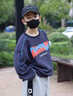 G.DUCKKIDS兒童裝男童秋裝衛(wèi)衣春秋款2025新款男孩秋季炸街中大童上衣帥氣潮 藏青（不加絨） 130 cm 曬單實拍圖