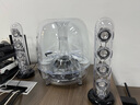 哈曼卡頓（Harman/Kardon）水晶三代音響 桌面電視電腦音箱 室內多媒體下沉式低音炮 SoundSticks 3代環(huán)繞立體聲 透明款 曬單實(shí)拍圖