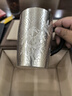 歸銀堂銀杯子足銀999茶缸杯純銀把手水杯手工茶杯辦公家用咖啡杯馬克杯 420ml+證書(shū)+禮盒 曬單實(shí)拍圖