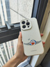 岡科【哆啦A夢】適用蘋果16promax液態(tài)硅膠手機殼iPhone15相機拍照按鍵全包14防摔保護套磁吸13男女12 磁吸【古董白】 iPhone16pro 曬單實拍圖