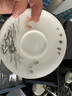 金鑲玉 羊脂玉瓷功夫茶具套裝 家用陶瓷白瓷茶壺茶杯泡茶套組禮盒裝 西施壺水墨江山羊脂玉瓷套裝 曬單實拍圖
