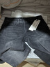 太平鳥(niǎo)男裝【魔塑彈】牛仔褲男秋季直筒漸變色水洗耐磨牛仔褲 深灰 第三批 30 曬單實(shí)拍圖