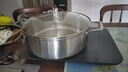 Momscook 不銹鋼火鍋 304火鍋鍋 雙耳復(fù)底 燃氣電磁爐通用 28x9.5cm火鍋 （XR2809） 28cm 曬單實拍圖