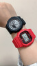 卡西歐（CASIO）gshock明星代言賽車日韓小方表戶外運動電子手表生日禮物送男朋友 DW-5600EP-4新年紅色 曬單實拍圖